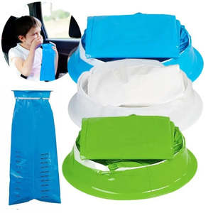 T: 10Pcs 1000ML Disposable Travel Car Airplane Motion Sickness Nausea Vomit Bag