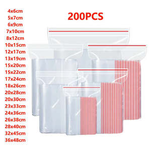 Laundry Bags: Small Zip Lock Plastic Bags Reclosable Transparent Bag Vacuum Storage Bag Clear Bags Ziplock Food Storage Bags plastic zip bag