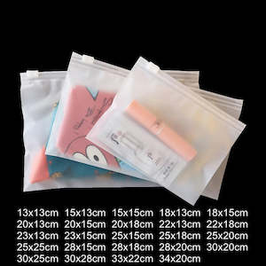Laundry Bags: 10Pcs 16Wires Frosted Zipper Bag Underwear Panties Socks Packaging Supplies Socks Cosmetic Storage Bags With Air Hole Resealable