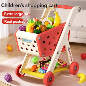 New Children Toys Kids Large Supermarket Shopping Cart Trolley Push Car Toys Bas&hellip;