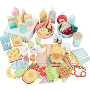 Wooden Food Kitchen Toys For Girls Cooking Food Set Pretend Play Kitchen Items T&hellip;