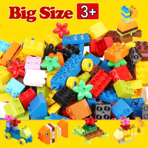 Kids Toy: 62-310 pieces DIY Building Blocks Bulk Compatible with Duplo Animals Marble Run City Classic Bricks Assembly Model Kids Toys