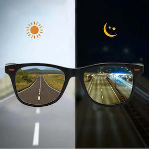 Apparel Accessories: Night Vision Glasses PC Frame Polarized Sunglasses Men Outdoor Sport Sun Glasses Day Night Vision Driver Night Glasses Goggles
