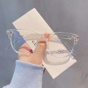 Apparel Accessories: New Vintage Transparent Computer Glasses Frame Women Men Anti Blue Light Eyewear Blocking Glasses Optical Spectacle