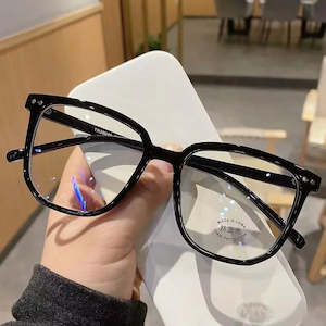 Light Frame Anti Blue Glasses Transparent Black Optical Glasse Women Men Square &hellip;