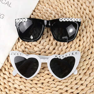 Just Married Sunglasses Wedding Bridal Shower Decoration Bride Groom Team Bride &hellip;