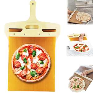Sliding Pizza Peel Shovel Foldable Wooden Handle Transfer Tray Pizza Spatula Bre&hellip;