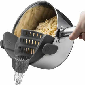 Kitchen Tools: 1pc, Strainer, Pot Strainer, Adjustable Clip On Strainer For Pots Pans And Bowls, Kitchen Pot Strainer