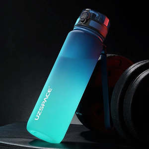 Water Bottles: New 500/1000ml Sports Water Bottle Portable Leakproof Shaker Drinkware Outdoor Tour Gym Fitness Cup Tritan Plastic Jugs BPA Free