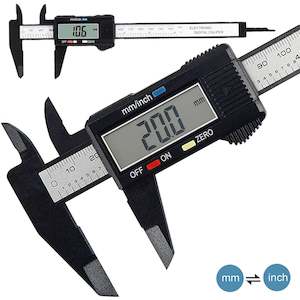 Home Appliance: 150mm 100mm Electronic Digital Caliper Carbon Fiber Dial Vernier Caliper Gauge Micrometer Measuring Tool Digital Ruler