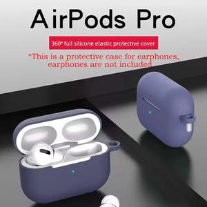 Tech Accessories: For AirPods Pro Protective Case Silicone New Solid Color Apple Bluetooth Headset Soft Case Protective Cover