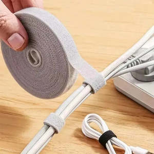 Tech Accessories: 1/5M Cable Organizer Cable Management Wire Winder Tape Earphone Mouse Cord Management Ties Protector For iPhone Xiaomi Samsung