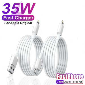 Tech Accessories: For Apple PD 35W Fast Quick Charger USB Type C For iPhone 15 14 13 12 11 Pro Max Mini Plus XR XS Charging Data Cable Accessories