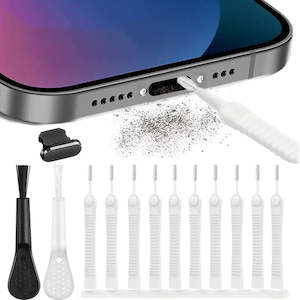 Tech Accessories: 13PCS Mobile Phone Speaker Dust Removal Cleaner Tool Kit For iPhone 14 13 Pro Max Earphones Charge Port Dustproof Cleaning Brush
