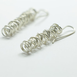 Live Wire earrings, long
