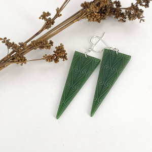 Products: Kowhaiwhai Triangle Earrings