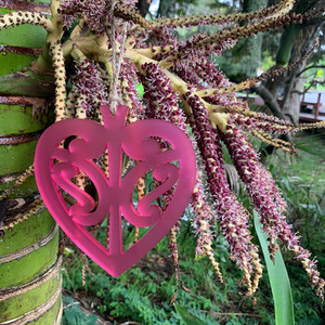 Products: Resin Kowhaiwhai Heart Wallhanging