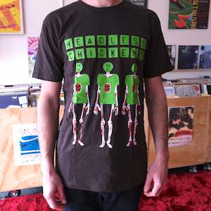 Headless Chickens - Three Skeletons T-Shirt (Coal)
