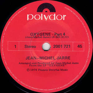 Krautrock: Jean-Michel Jarre - Oxygene - Part 4 (7" SECONDHAND)
