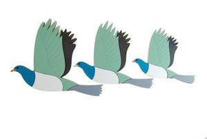 Gifts: Ian blackwell New Zealand Airways Kereru Trio set