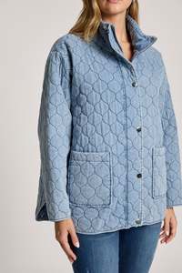 Eb Ive: Eb +Ive Sandi Quilted Jacket Denim