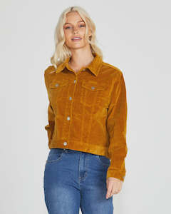 Sass Lilah cord Jacket mustard