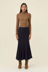 Isle Of Mine: Isle of Mine Nell knit skirt Navy