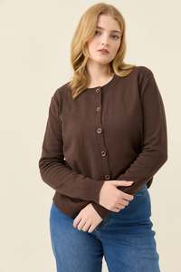 Isle Of Mine: Isle of mine Darby cardigan chocolate