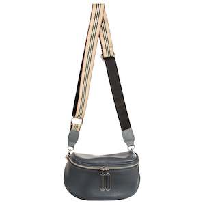 Bags 1: Sassy Duck Lilly leather cross body bag Slate