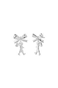 Karen Walker: Karen Walker Girl with a bow earrings S/S