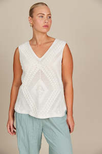Isle Of Mine: Isle of mine Sylvia Top White