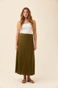 Isle of mine Wrap skirt olive