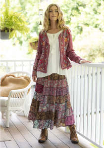 Fashion: Stevie Skirt wine