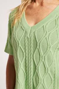Eb Ive: Eb +Ive Casa cable Knit mint
