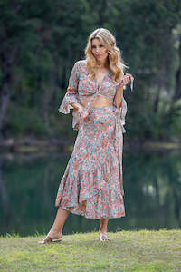 Zara wrap frill skirt one size