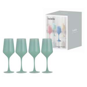 Drinks And Glasses: Ladelle mint wine glasses 4pk