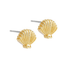 Little Taonga: Little Taonga Pieakawaka stud Fantail earrings gold