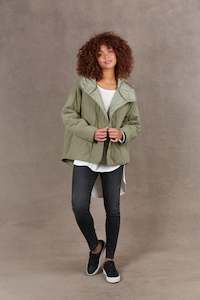 Eb Ive: Eb & Ive Ribe Hood Jacket Sage