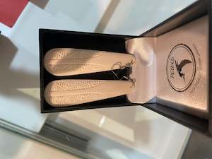 New Arrivals 1: Flying  Saucers  engraved drop earrings