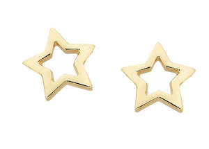 Karen Walker mini Star Studs GOLD