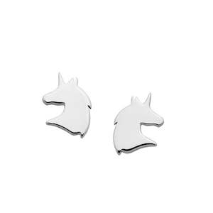Karen Walker Mini Unicorn stud Sterling Silver Earrings