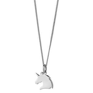 Karen Walker: Karen Walker Mini Unicorn Necklace - Sterling Silver