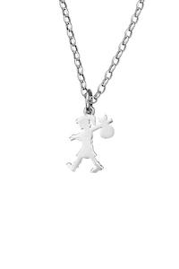 Karen Walker Runaway Girl Pendant Sterling Silver large