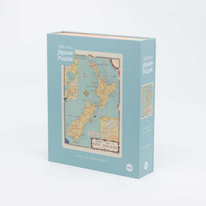 Tourist map of NZ jigsaw puzzle boxed