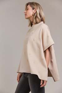 Eb Ive: Eb &ive Masaknit poncho Ecru