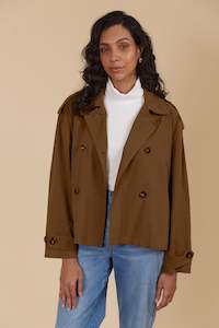 Coats: Isle of Mine Freya Crop Trench Toffee
