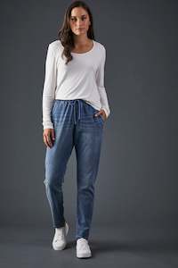 Pants: Eb&Ive Ada Pants - Denim