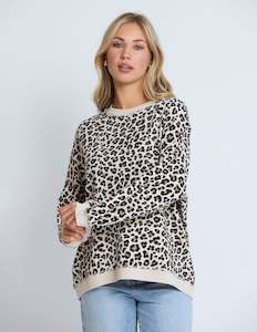 Stella +Gemma Newport leopard sweat