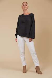 Isle Of Mine: Isle of mine Miru flower jumper Ash