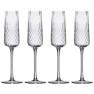 Jasper 4 pk Champagne glass